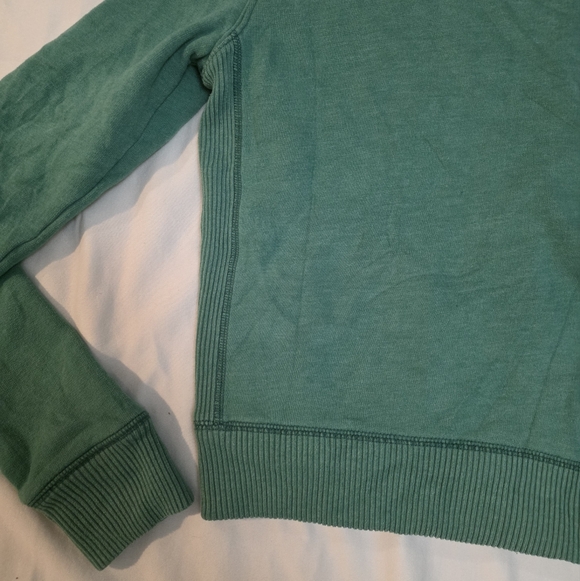 Vintage Y2K Hollister Sherpa-Lined Hoodie Jacket - Green, Size Medium - Picture 9 of 12